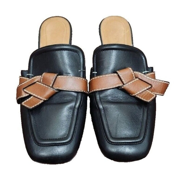 Loewe Black Gate Belted Leather Mule Size EU 39/US 9 - Picture 2 of 13